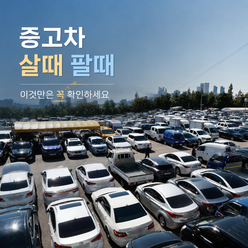 침수차 구별법 6가지와 중고차 매매 유의사항