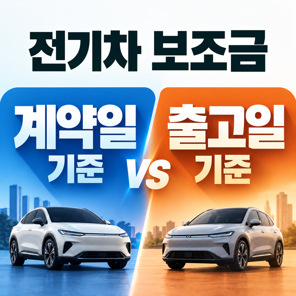 전기차 올해 계약 내년 출고, 보조금 얼마 받을까