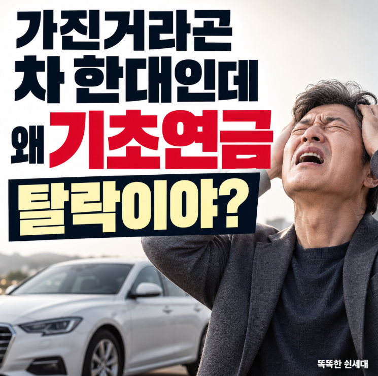 재산이라곤 차 1대뿐인데 기초연금 탈락?